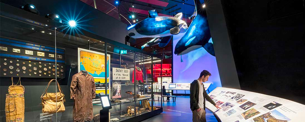 Immerse yourself in the story of Great Southern Land, where a rich collection of objects reveals connections
         from the ocean to the mountains and beyond.
