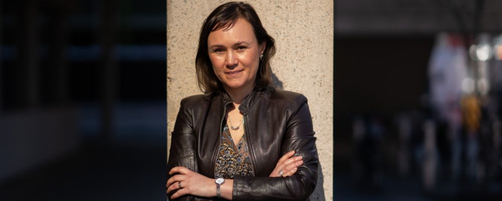 Associate Professor Anna Olsen on campus at the Australian National University.