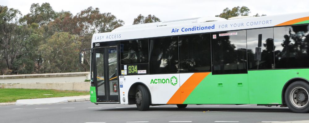 934 Action bus route in Canberra.