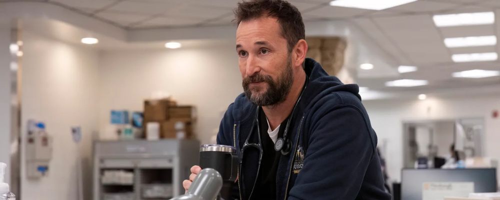Noah Wyle as Dr. Robby in the HBO television show ‘The Pitt’.